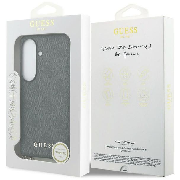 GUESS futerał do SAMSUNG S26 GUHMS26SGF4GGR (PU 4G Classic Logo with Charm) czarny