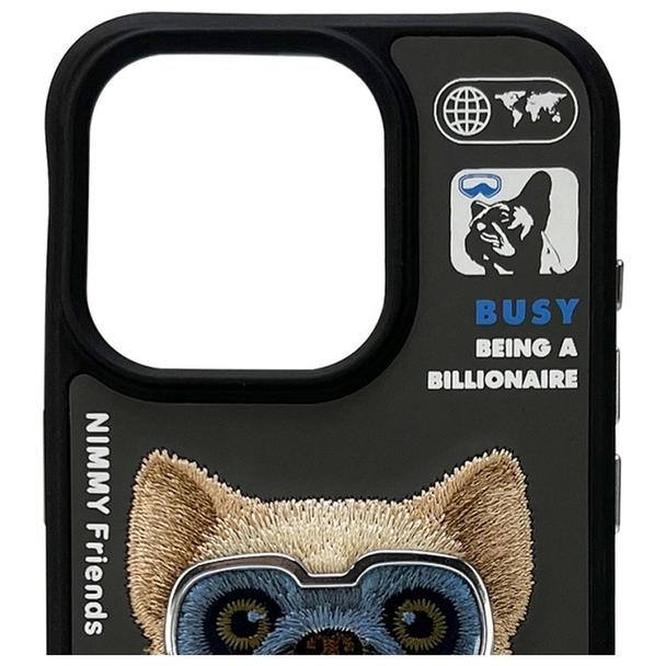 NIMMY futerał COOL&CUTE 2.0 Dog do IPHONE 15 Pro czarny