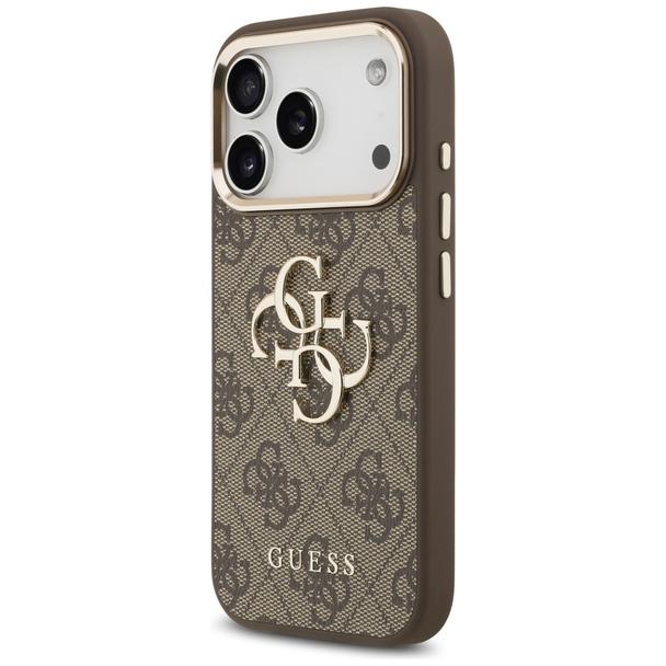GUESS futerał do IPHONE 18 Pro Max / 17 Pro Max GUE005488 (PU W/ Big 4G Classic Logo) brązowy złoty