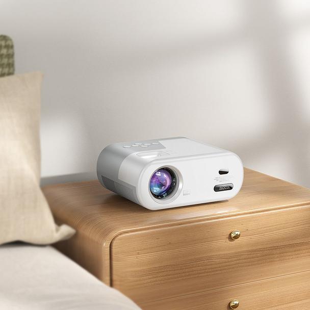 Projektor HD Ready Hoco z systemem Android Wi-Fi Bluetooth 720P DT2 biały