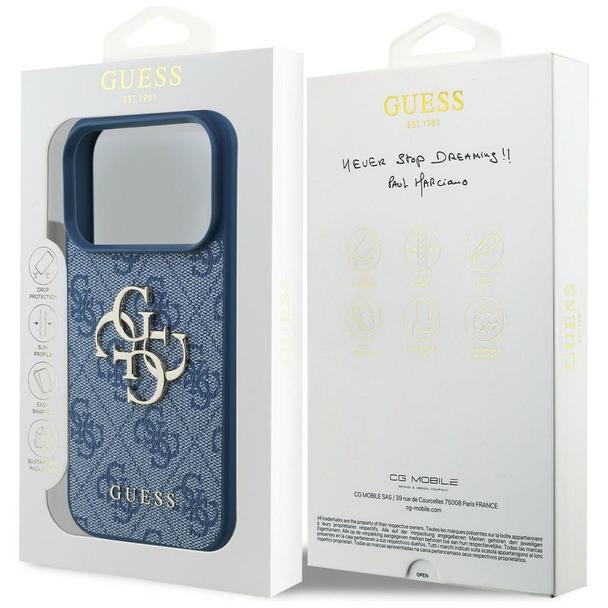 GUESS futerał do IPHONE 18 Pro/17 Pro (4G Big Logo) brązowy