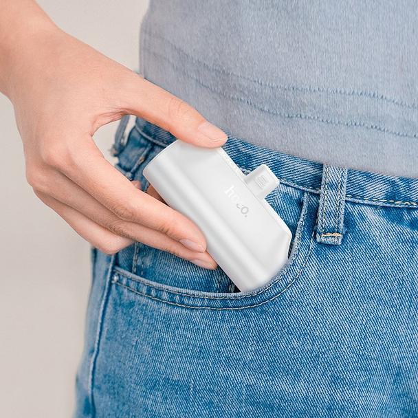 Powerbank Hoco 3000 mAh z wbudowanym złączem Lightning J147 biały