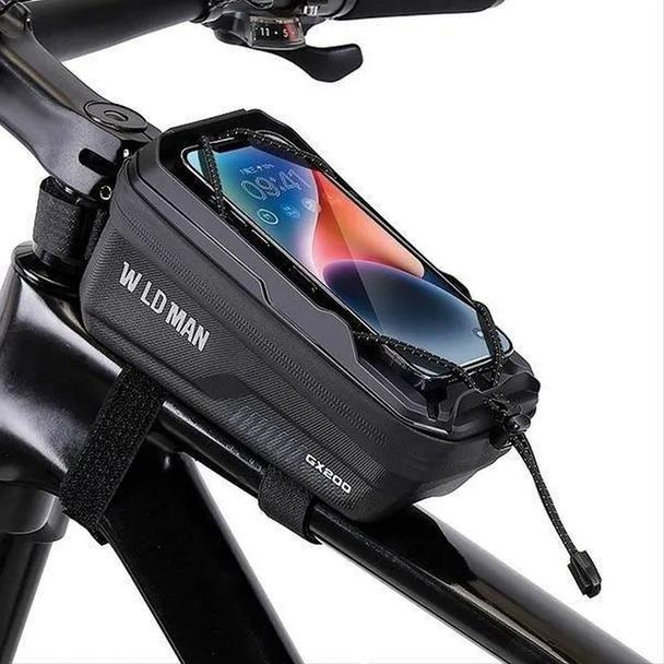 WILDMAN sakwa rowerowa na ramę na zamek 1L (4" - 7") GX200 zielona