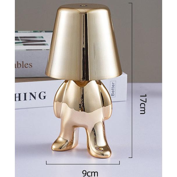 Lampka nocna GOLD MAN Art Deco stojący (wzór 1) MLTL