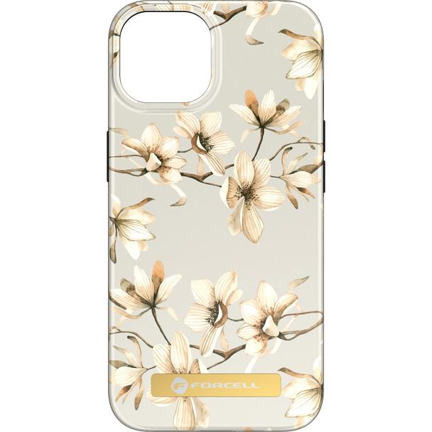 Etui na iPhone 15 PLUS Forcell F-Protect Mirage zgodne z MagSafe spring flowers