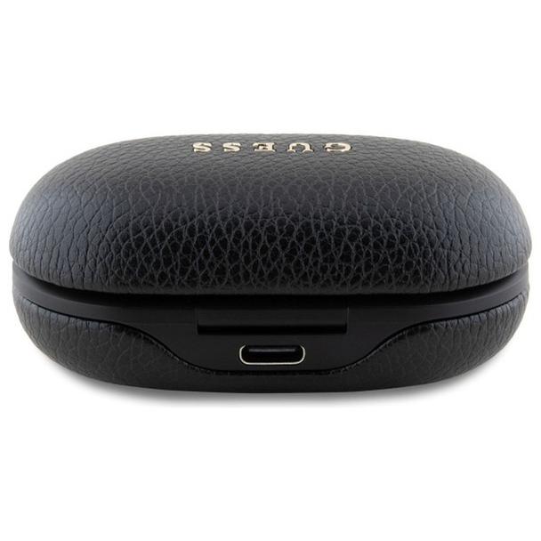 GUESS słuchawki bezprzewodowe bluetooth TWS ENC GUTWSPGTSPSK (PU Grainee Classic Logo) czarne