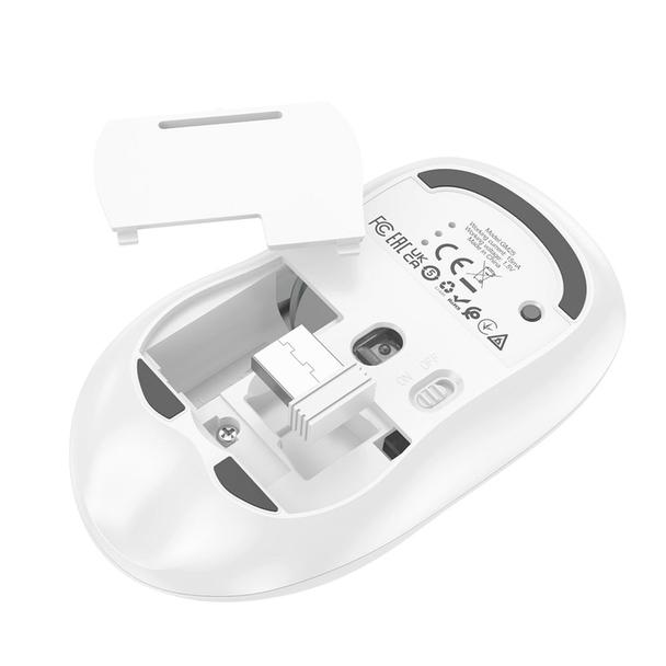 Myszka bezprzewodowa Hoco 2,4G 1600 dpi GM25 biała