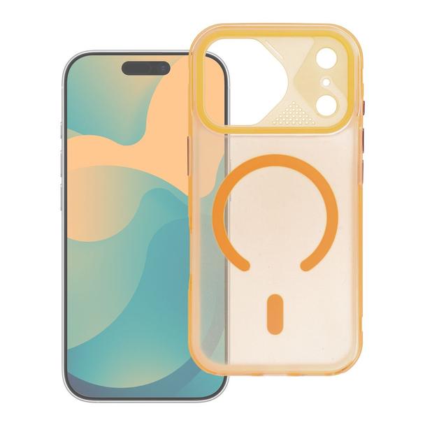 Etui na iPhone 17 PRO MAX Aurora zgodne z MagSafe pomarańczowe