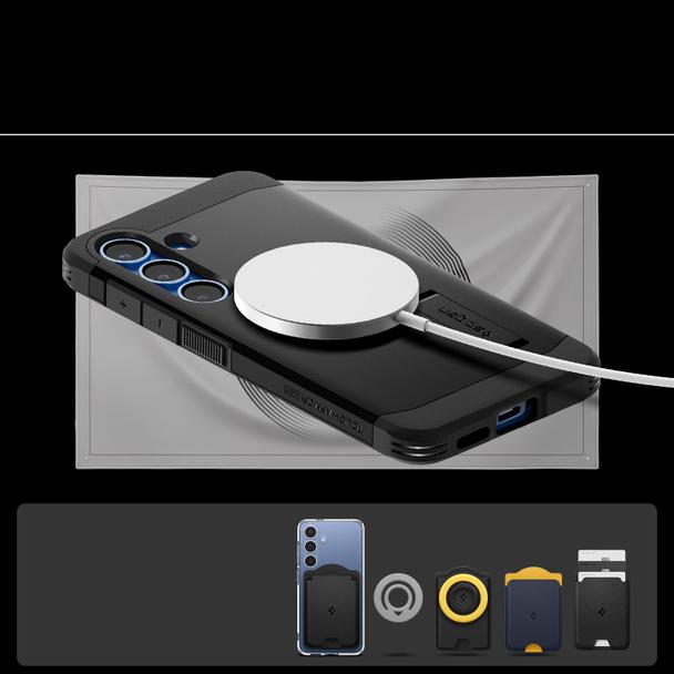 SPIGEN futerał TOUGH ARMOR kompatybilny z MagSafe do SAMSUNG S25 Plus black