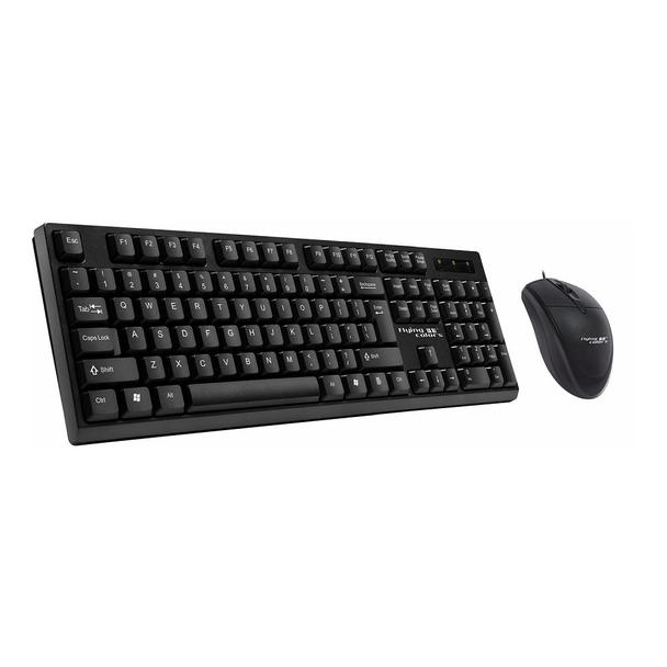 Zestaw klawiatura QWERTY + myszka przewodowy USB A K8605  U+U