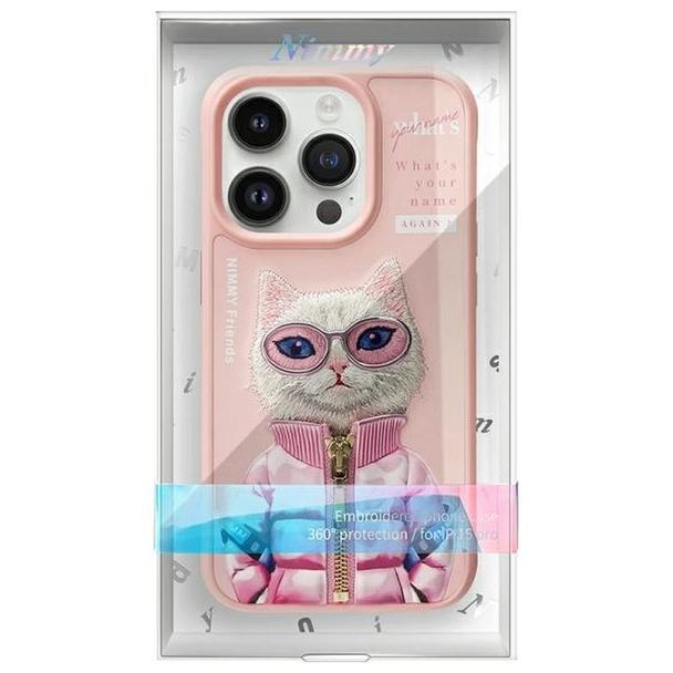 NIMMY futerał COOL&CUTE 2.0 Cat do IPHONE 15 Pro różowy
