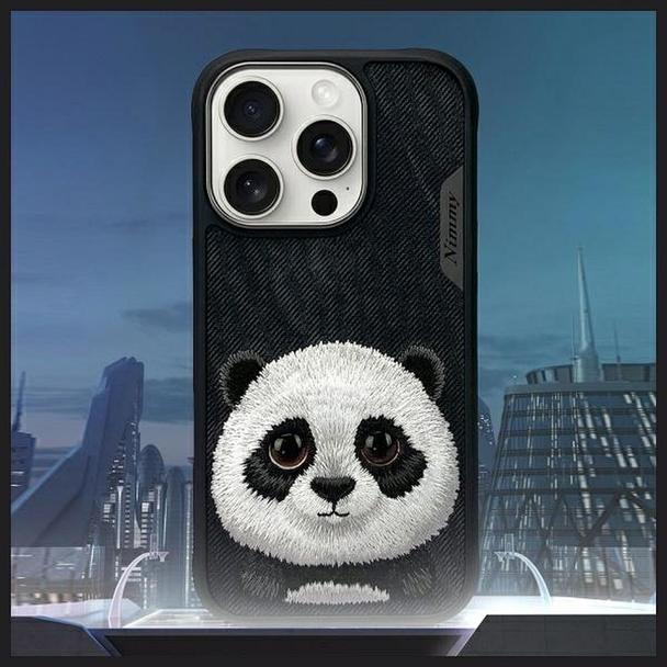 NIMMY futerał BIG EYED PET 2.0 Panda do IPHONE 16 Pro czarny