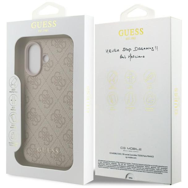 GUESS futerał do IPHONE 17 GUHCP17SG4GFPI (PU 4G Classic) różowy
