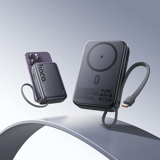 Powerbank Hoco 20000 mAh zgodny z MagSafe QC PD 45W Q44A czarny