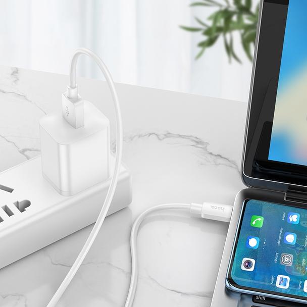 Kabel USB A do USB C Hoco PD 6A 100W 1 m X96 biały