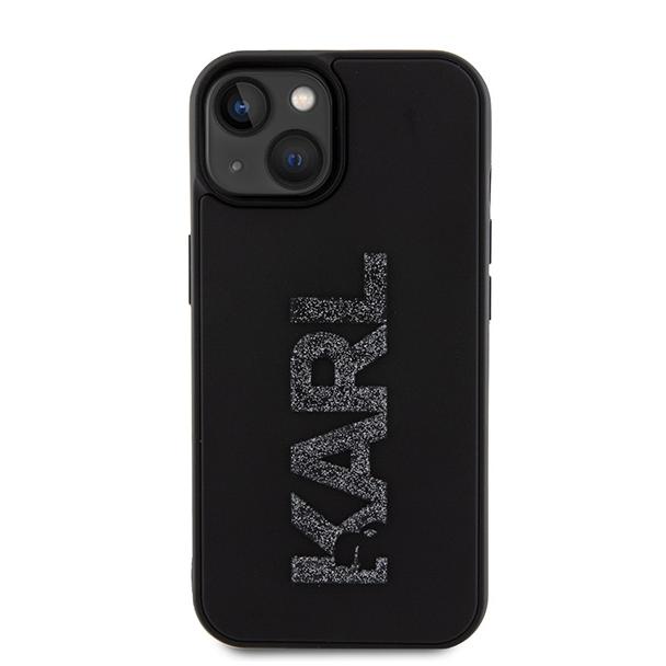 KARL LAGERFELD futerał do IPHONE 15 Plus KLHCP15M3DMBKCK (3D Logo Glitter) czarny
