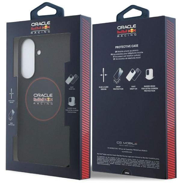 RED BULL futerał do SAMSUNG A57 RBHCA5724PUILVR (Meshed PU Red Ring & Metal Buttons) granatowy