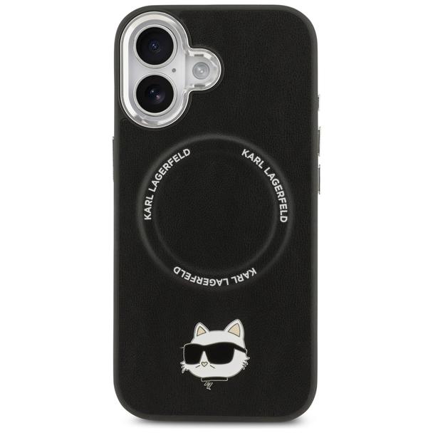 KARL LAGERFELD futerał do IPHONE 17 kompatybilny z MagSafe KLHMP17SPSMLRCHK (PU Choupette Pin) czarny