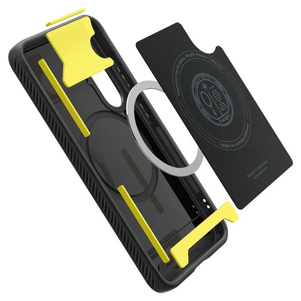 SPIGEN futerał RUGGED ARMOR MAG kompatybilny z MagSafe do SAMSUNG S25 matte black