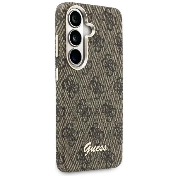 GUESS futerał do SAMSUNG S26 GUHMS26S5P4FWMSW (4G Script MagSafe) brązowy