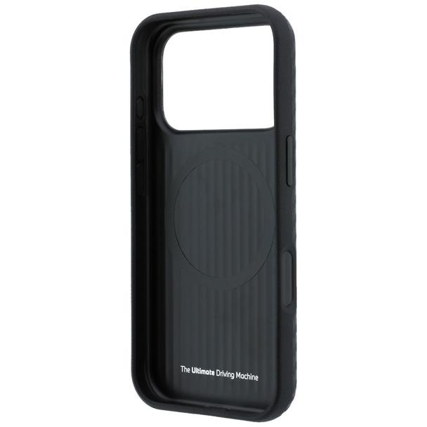 BMW futerał do IPHONE 18 Pro/17 Pro kompatybilny z MagSafe (Carbon Metal Logo) czarny