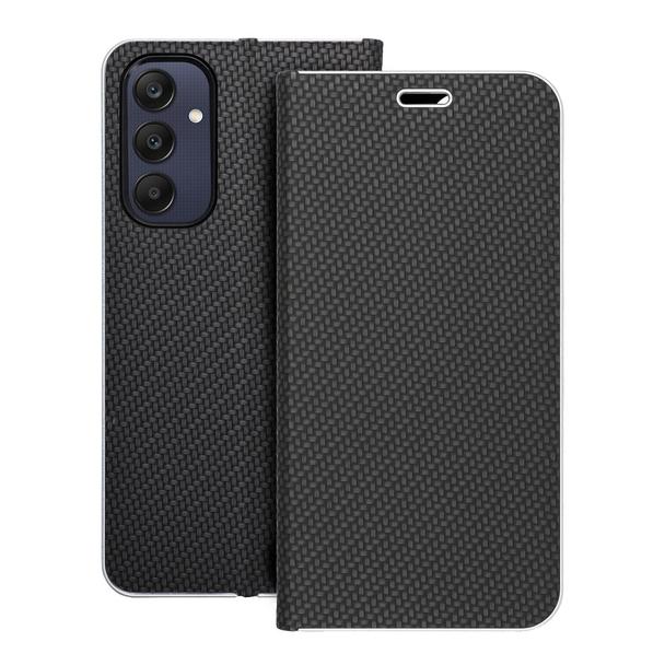Etui z klapką na Samsung A25 5G Luna Book Carbon czarne