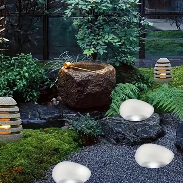 Lampa solarna LED w kształcie kamienia 16 cm RC-K-1487