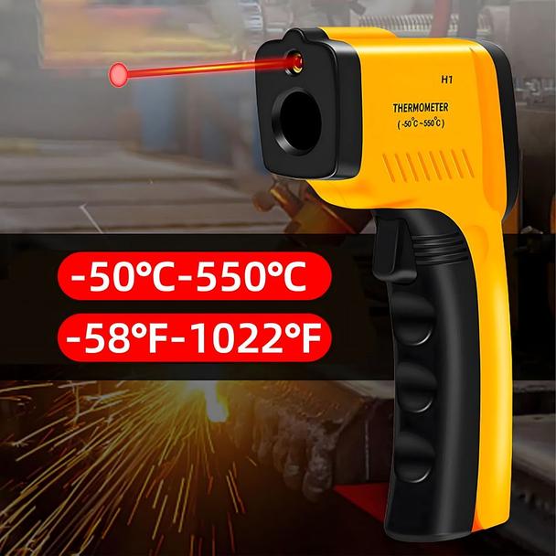 Pirometr termometr laserowy bezdotykowy na podczerwień RC-K-1397  żółto czarny