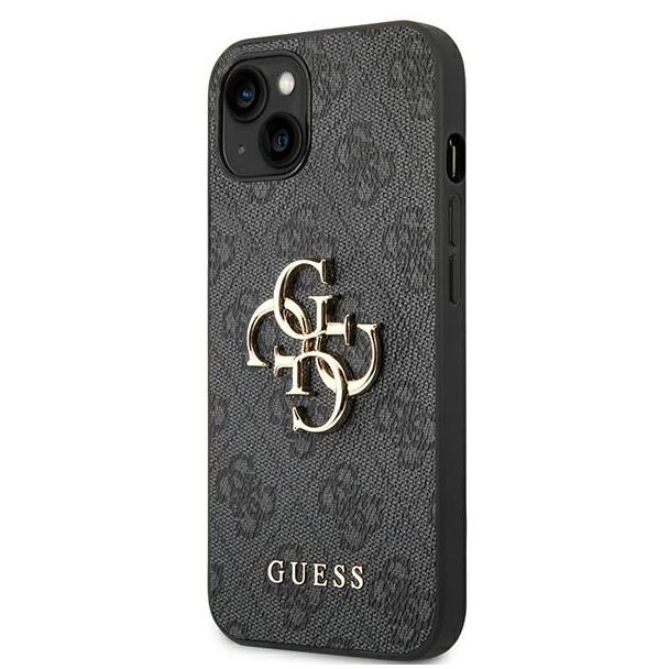 GUESS futerał do IPHONE 13 / 14 / 15 GUHCP14S4GMGGR (4G Big Metal Logo) szary