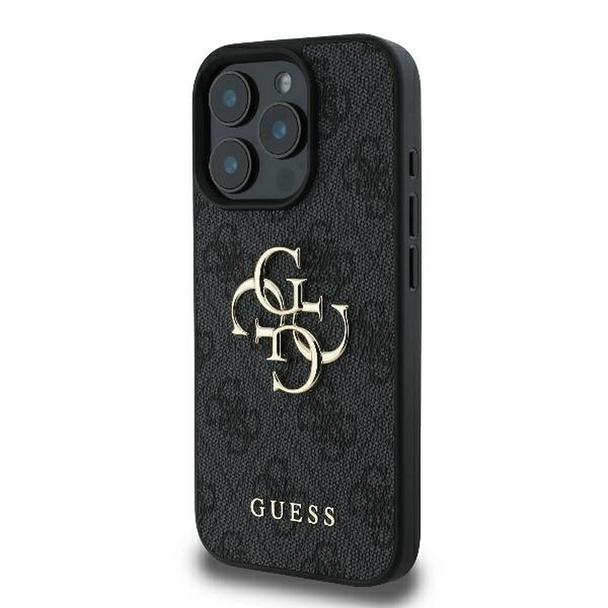 GUESS futerał do IPHONE 16 Pro Max GUHCP16X4GMGGR (4G PU Big Logo) czarny