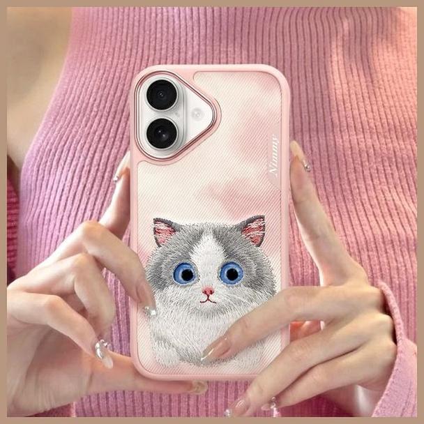 NIMMY futerał BIG EYED PET 2.0 Cat do IPHONE 16 różowy