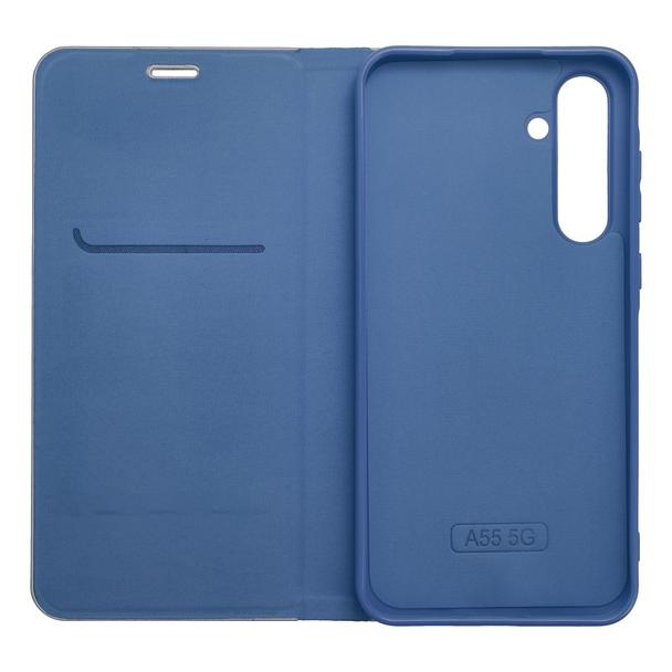 Etui z klapką na Samsung S26 FE Luna Book Carbon niebieskie