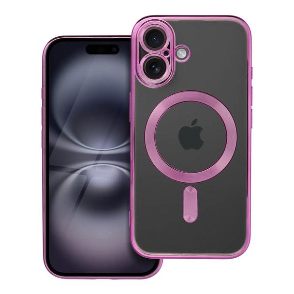 Futerał do iPhone 16 Electro Mag Cover zgodny z MagSafe różowy