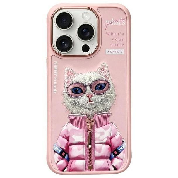 NIMMY futerał COOL&CUTE 2.0 Cat do IPHONE 16 Pro Max różowy