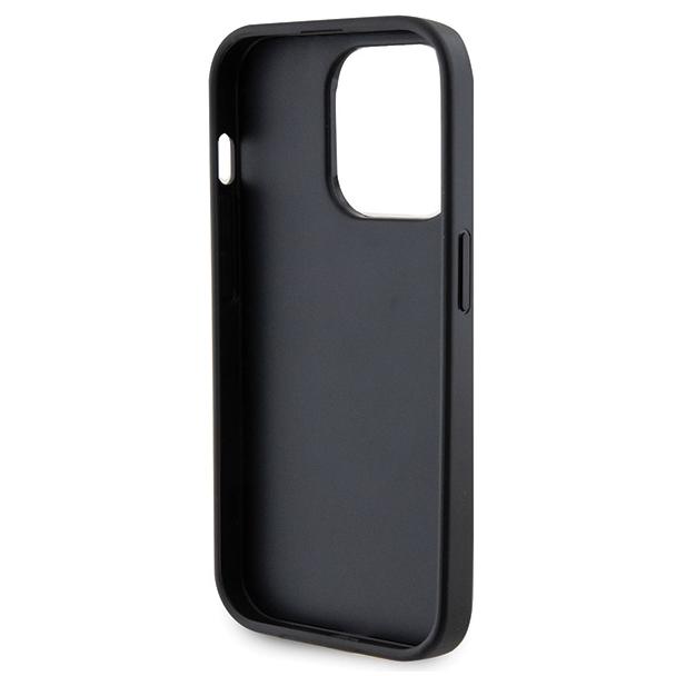 GUESS futerał do IPHONE 15 Pro GUHCP15LPS4DGPK (Strass Metal Logo) czarny