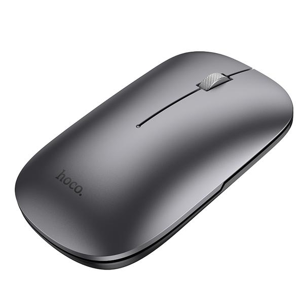Myszka bezprzewodowa dual-mode (Bluetooth, 2.4G) 1600 dpi Hoco GM43 szara