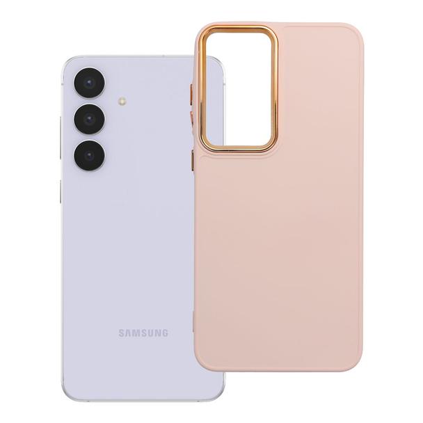 Futerał do Samsung S25 FE Frame pudrowy róż