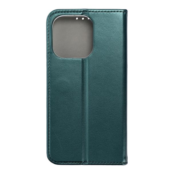 Etui z klapką na iPhone 14 PRO Smart Magneto ciemnozielone