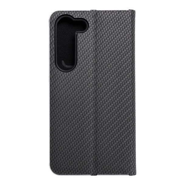Etui z klapką na Samsung S23 Luna Book Carbon czarne