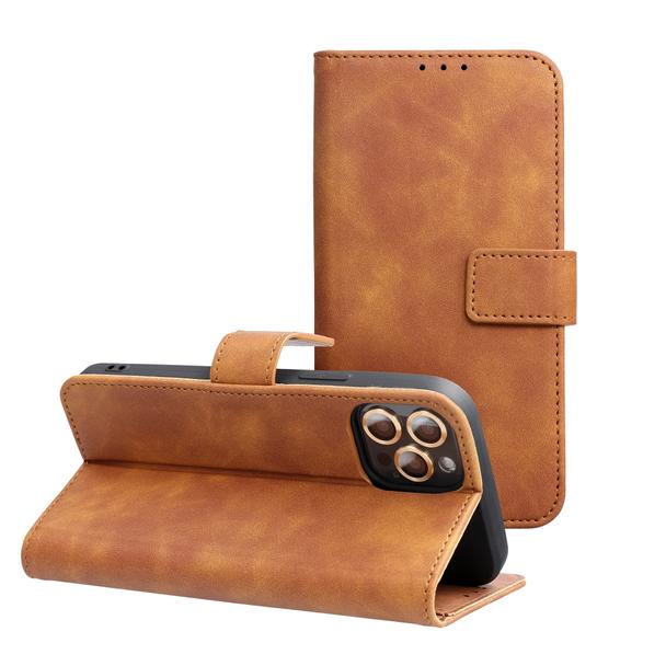 Etui z klapką na iPhone 17 AIR Tender Book brązowe