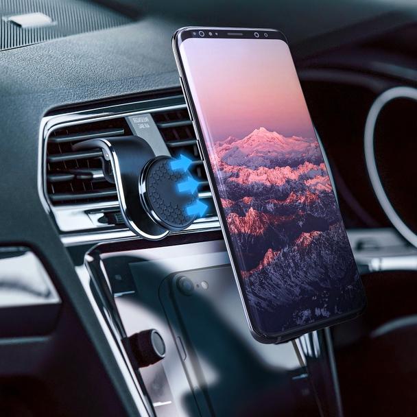 Uchwyt samochodowy magentyczny do kratki HG1 czarny