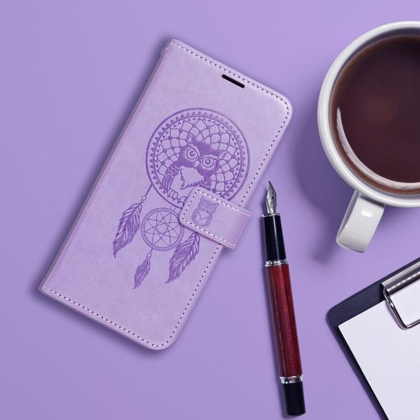 Etui z klapką na Samsung S26 FE Mezzo Book łapacz snów fioletowe