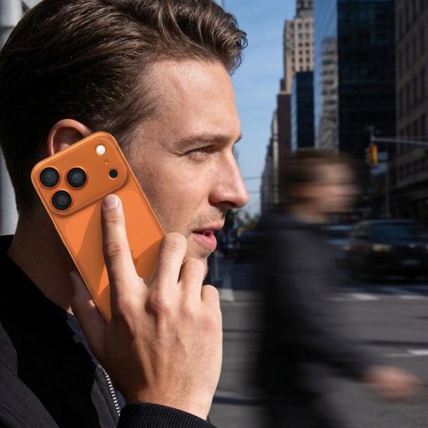 Szkło hartowane na aparat AR+AF Full Metal do IPHONE 17 PRO pomarańczowe