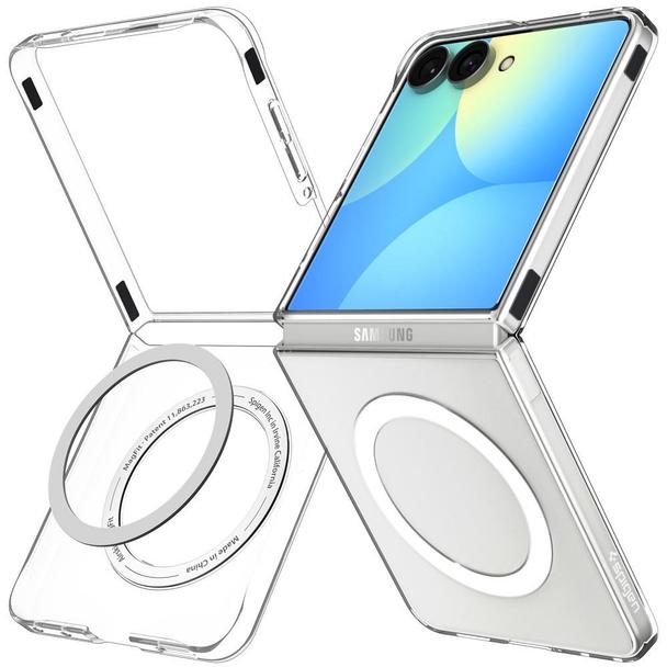 Futerał SPIGEN AIRSKIN kompatybilny z MagSafe do SAMSUNG GALAXY Z FLIP 8 transparentny/biały