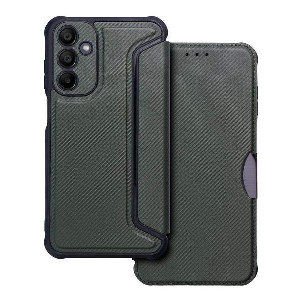 Etui z klapką na Samsung A15 4G / A15 5G Razor Book ciemnozielone