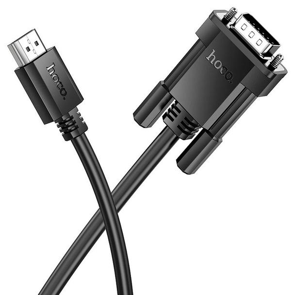 Kabel HDMI do VGA Hoco HD 1080p 2 m US12 czarny