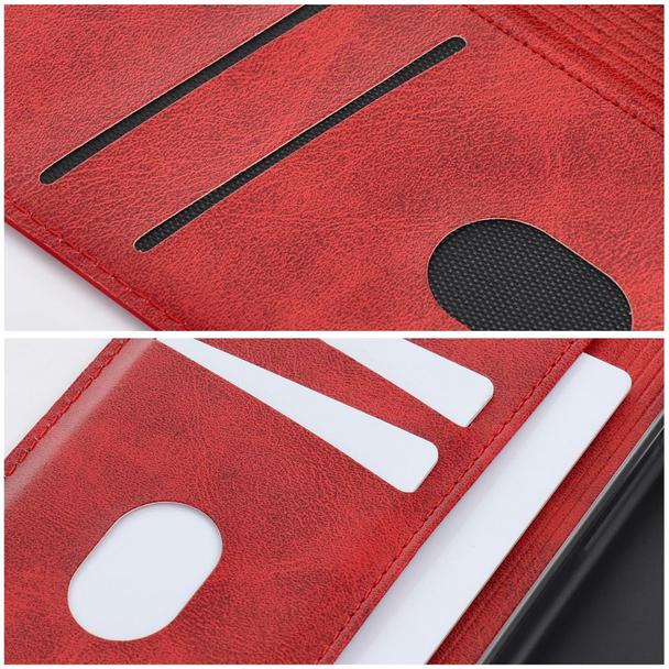 Etui z klapką na Motorola G57 POWER Cubic Book czerwone