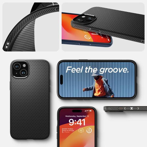 SPIGEN futerał LIQUID AIR do IPHONE 15 Plus matte black