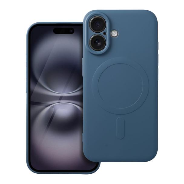 Futerał do iPhone 16 Silicone Mag Cover zgodny z MagSafe niebieski