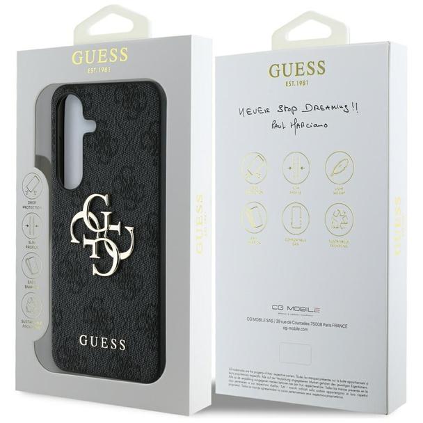 GUESS futerał do SAMSUNG S25 Plus GUHCS25M4GMGGR (4G PU Big Logo) czarny